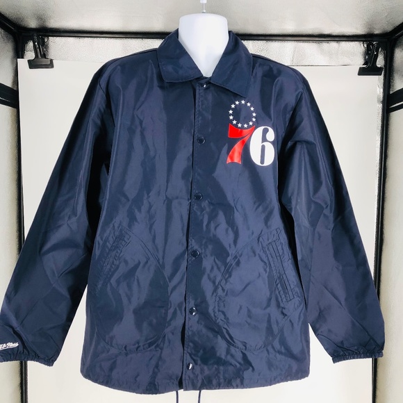 Men's Philadelphia 76ers Coaches Jacket Style # 6388A Size: XL - Picture 2 of 5